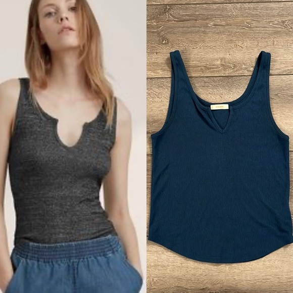 Aritzia Tops - Aritzia Golden by TNA troost ribbed tank top Large